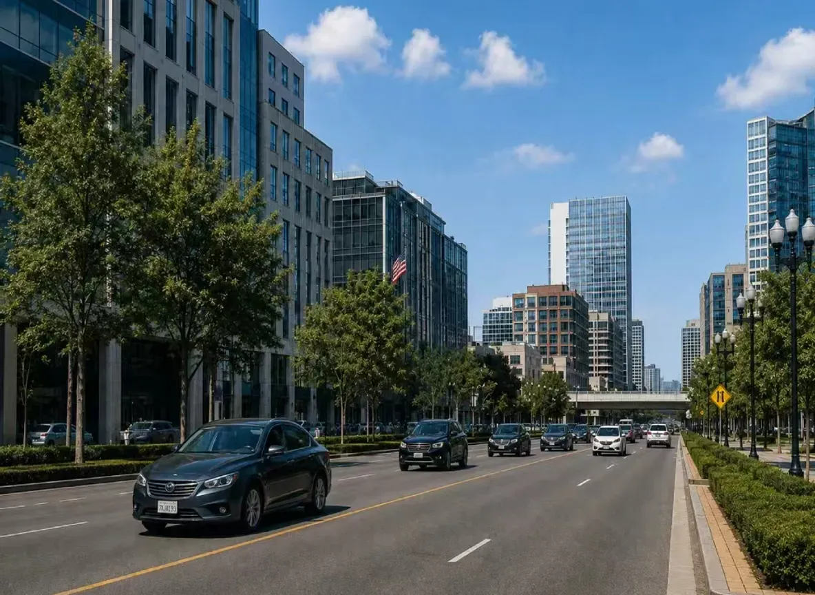 AI-enabled city road network